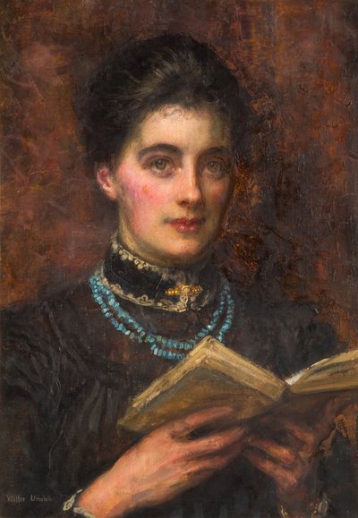 Portrett av kunstnerens kone, 1895-1910. av Walter Chamberlain Urwick