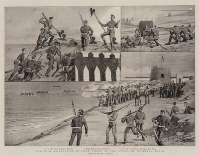 Praktisk undervisning i feltskyting ved Musketryskolen, Hythe av Walter Charles Horsley