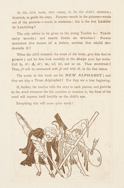 Råd om undervisning i alfabetet. The Golden Primer. av Walter Crane