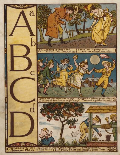 Alfabet (farge litho) av Walter Crane