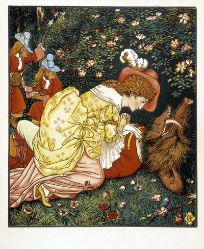Skjønnheten og udyret - syk. av Walter Crane av Walter Crane