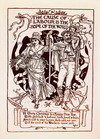 Cause of Labor er Hope of World av Walter Crane