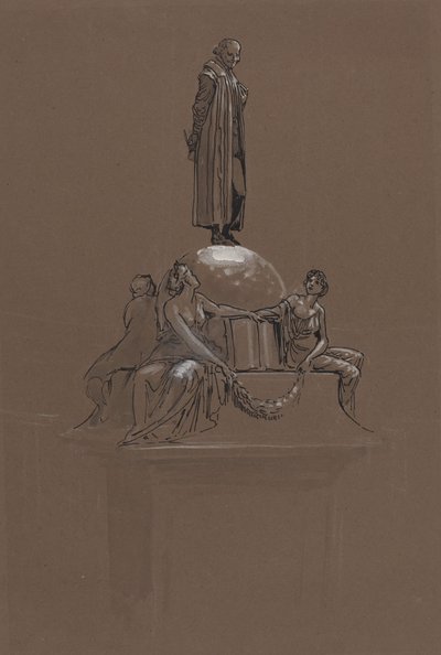 Design for et Shakespeare-minnesmerke av Walter Crane