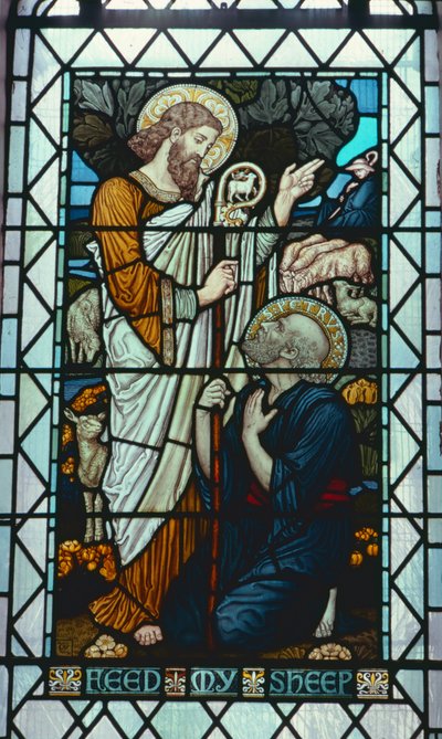 "Feed My Sheep" av Walter Crane (1845-1915) av Walter Crane