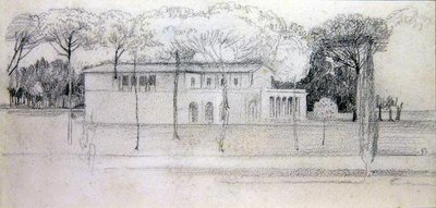 Fem tegninger (blyant på papir) (se også 351098 og 351099) av Walter Crane