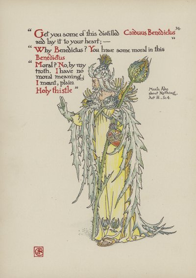 Blomster fra Shakespeares Garden av Walter Crane
