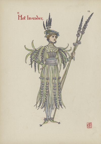 Blomster fra Shakespeares Garden av Walter Crane