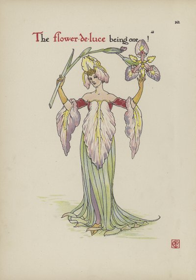 Blomster fra Shakespeares Garden av Walter Crane