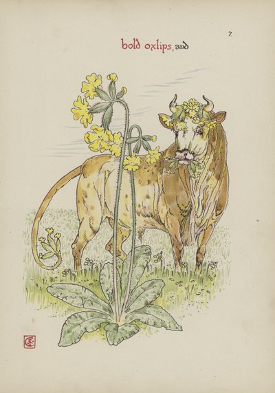 Blomster fra Shakespeares Garden av Walter Crane