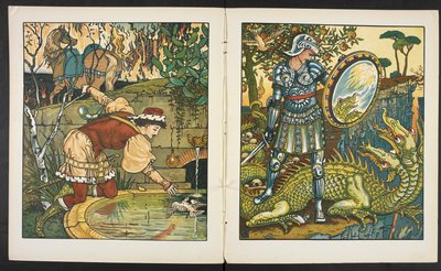 Illustrasjon til historien, prinsesse Belle étoile. av Walter Crane