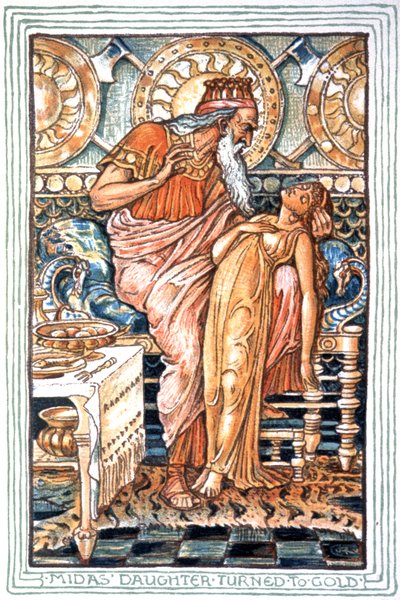 Kong Midas av Walter Crane
