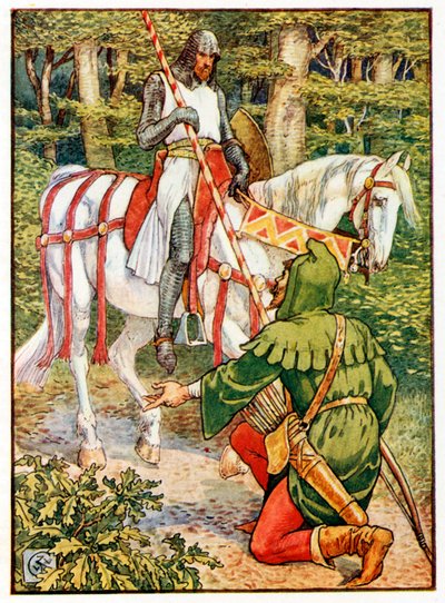Lyttel John and the Knyghe av Walter Crane