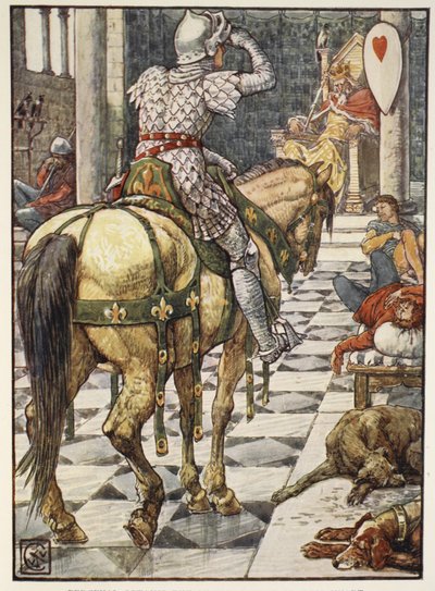 Percival får det bankende hjertets skjold, fra 