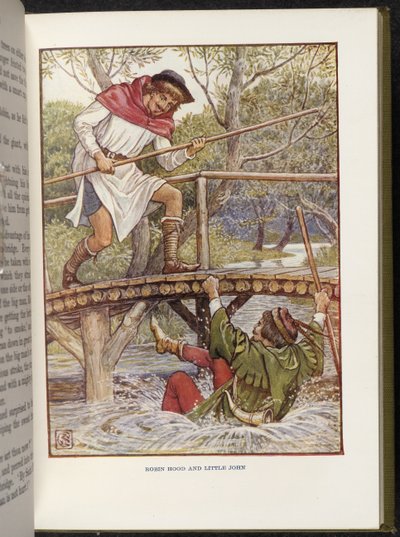 Robin Hood og Lille John av Walter Crane