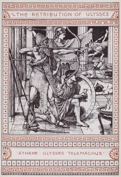 Retribusjon av Ulysses (gravering) av Walter Crane