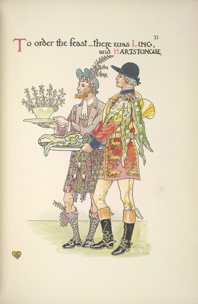 To tjenere, Ling og Hartstongue av Walter Crane
