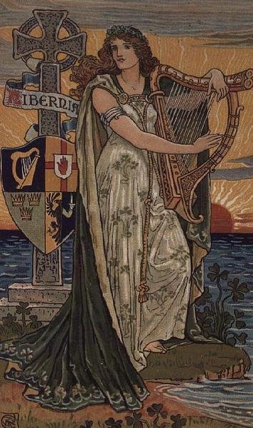 United Ireland, Kalender for 1897, laget for Royal Ulster Works, Belfast av Walter Crane