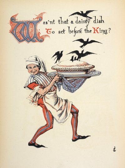 Var ikke det en lekker rett å sette frem for kongen? av Walter Crane