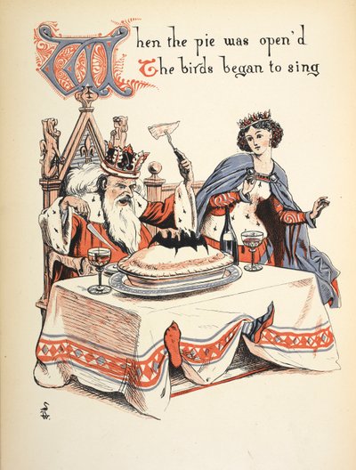 Da paien var åpnet begynte fuglene å synge. av Walter Crane