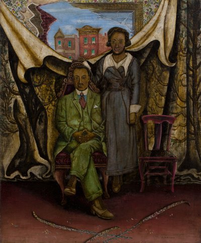 Far og mor - Tintype av Walter Ellison