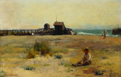 Gutt på en strand, 1884 av Walter Frederick Osborne