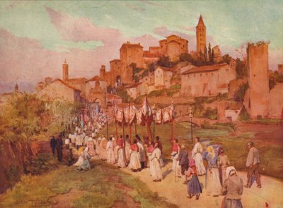 Corpus Domini ved Viterbo, c1900 1913 av Walter Frederick Roofe Tyndale