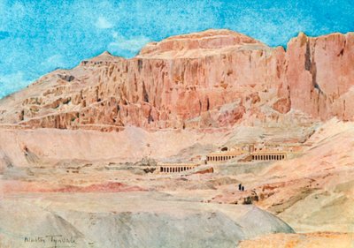 Der El-Bahri (fargelitografi) av Walter Frederick Roofe Tyndale