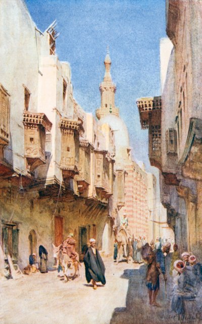 El-Fouyateah, Kairo (litho-farge) av Walter Frederick Roofe Tyndale