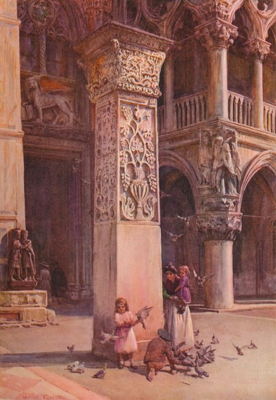 På Piazzetta, Venezia, ca 1900 1913 av Walter Frederick Roofe Tyndale