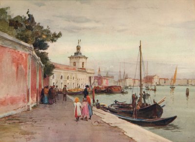 La Dogana, Venezia, ca 1900 1913 av Walter Frederick Roofe Tyndale