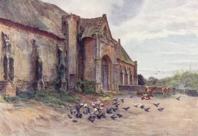 Wessex: En tiendelåve, Abbotsbury, nær Weymouth (fargelitografi) av Walter Frederick Roofe Tyndale