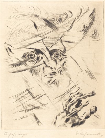 Die Grosse Angst The Great Anxiety, 1918. av Walter Gramatte