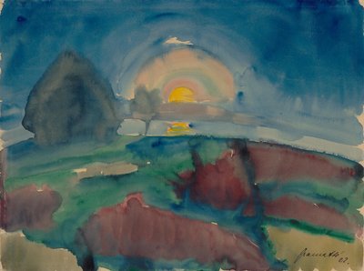 Mondaufgang (auf Hiddensee) av Walter Gramatte