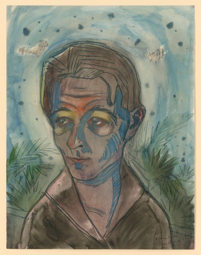 Selbstbildnis av Walter Gramatte