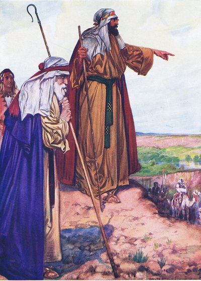 Mange valg, fra The Bible Picture Book utgitt av Thomas Nelson, ca. 1950 av Walter Grieve