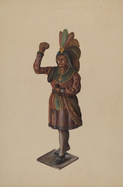 Sigarbutikk indisk, ca. 1936. av Walter Hochstrasser
