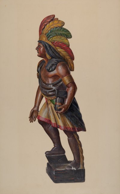 Sigarbutikk indisk, ca. 1937. av Walter Hochstrasser