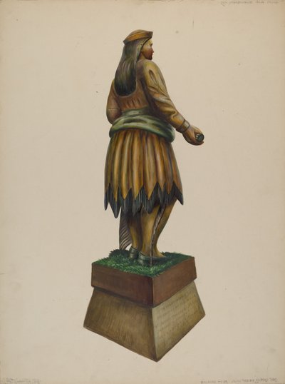 Sigarbutikk indisk, ca. 1937. av Walter Hochstrasser