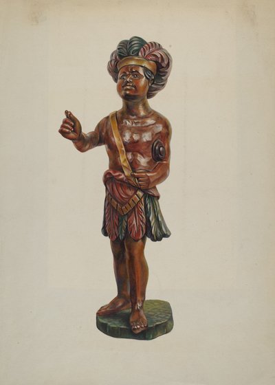 Sigarbutikk indisk, ca. 1940. av Walter Hochstrasser