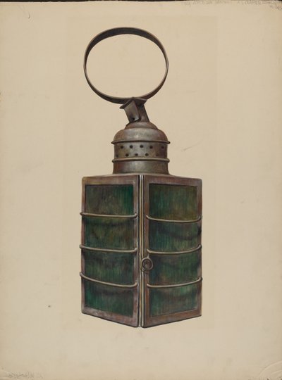 Lykt, ca. 1938. av Walter Hochstrasser