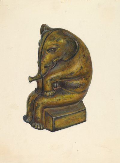 Lekebank: Elephant, ca. 1939. av Walter Hochstrasser