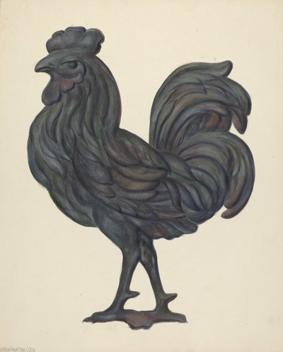 Værfane, ca. 1937. av Walter Hochstrasser