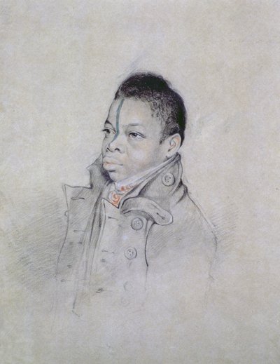 Portrettstudie, ca. 1840 (blyant og kritt på papir) av Walter Hood Fitch