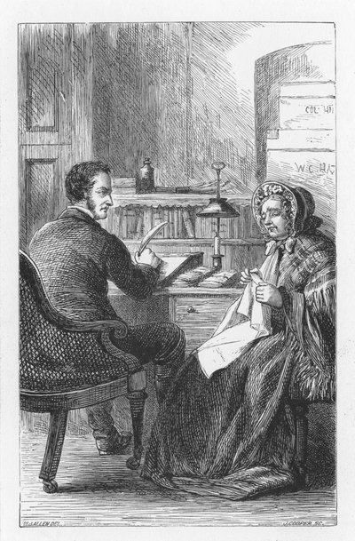 Scene fra The Mill on the Floss av George Eliot, c1880 av Walter James Allen