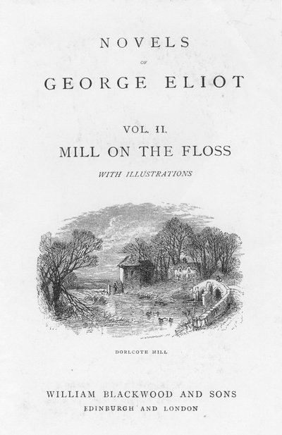 Tittelside til The Mill on the Floss av George Eliot, c1880 av Walter James Allen