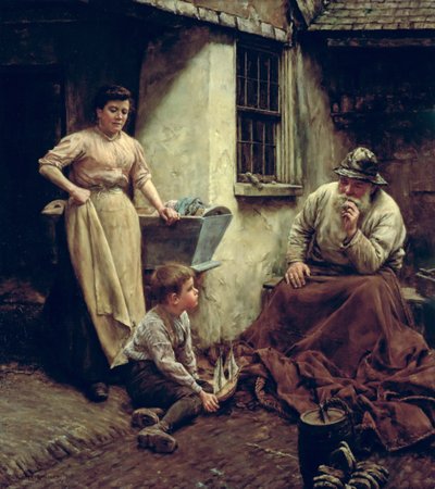 En liten bit av den gamle blokken av Walter Langley