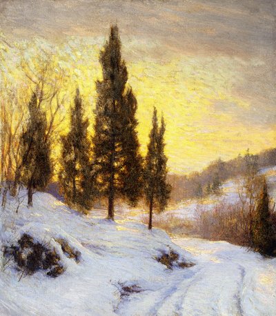 Vintersolnedgang av Walter Launt Palmer