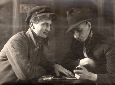 Felix Bressart og Walter Limot i filmen Tragedie i gruven av Walter Limot
