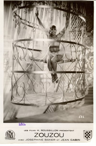 Filmplakat som viser Josephine Baker i Zouzou av Walter Limot