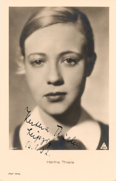 Portrett av Hertha Thiele av Walter Limot